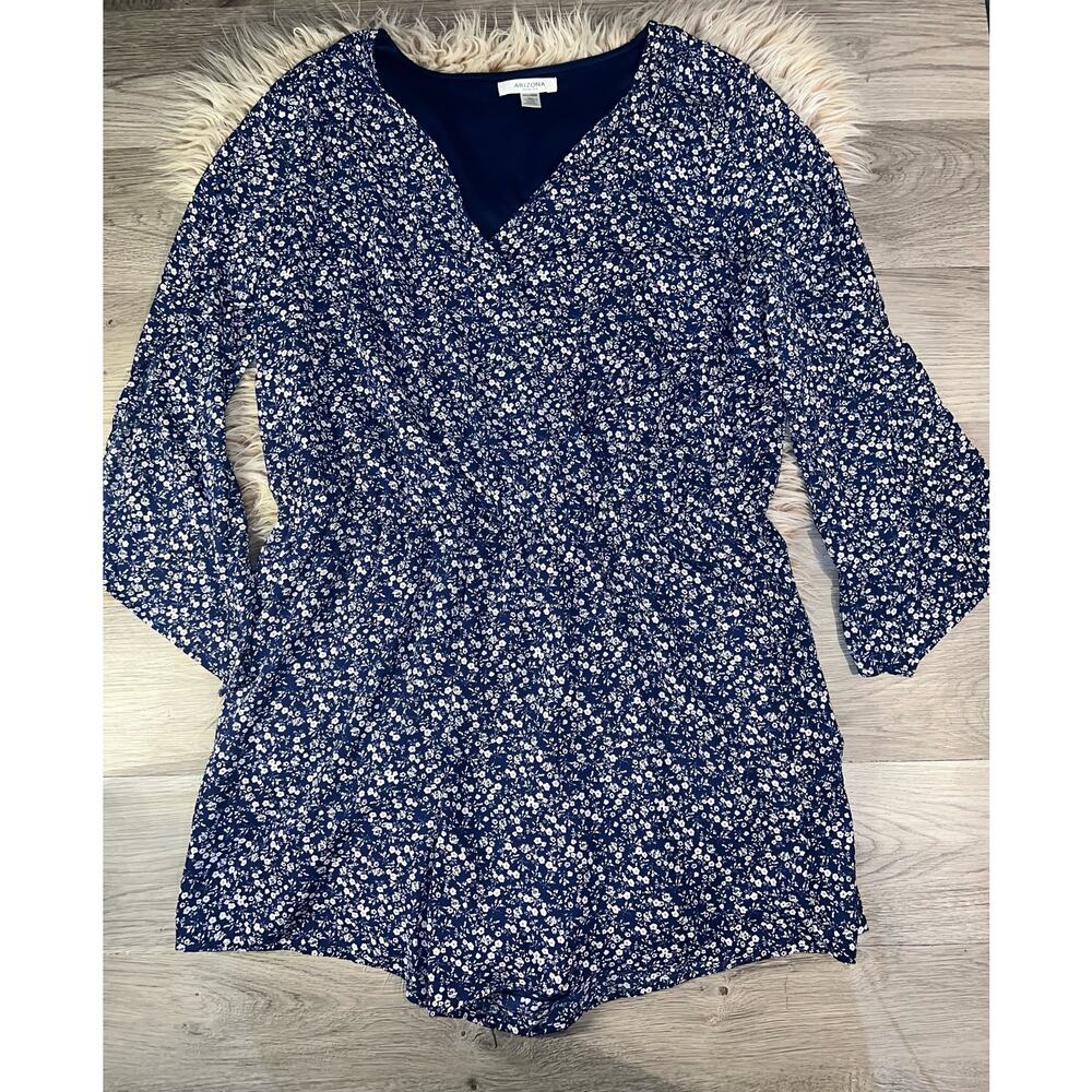 Arizona Jean Company Navy Floral Romper